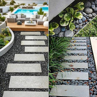 5 lbs Mexican Beach Pebbles, 0.3-0.6 Inch Small Pebbles for Pots Indoor Plants, Succulent, Vase, Fish Tank, Decorative River Rocks for Garden Landscaping, Home Decor, Outdoor Paving, Grey