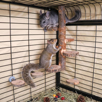 YKD Chinchilla Large Hanging Wooden Rotating Platform – Essentials for Birds - image 2