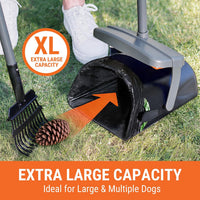 Dog Pooper Scooper with Bag Attachment - Grey - image 3