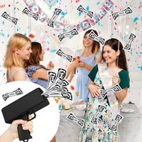 Wowok Money Gun Shooter, Make it Rain Money Toy Gun - Black - image 4