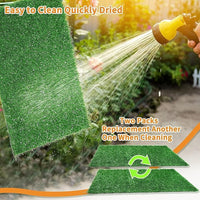 LOOBANI Dog Grass Pee Pads, 2 Pack Artificial Grass Pads for Potty Tray, Fake Grass for Dogs to Pee On, Outdoor Indoor Pee Grass for Dog Potty (18 * 23 inch)