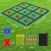Giant Tic Tac Toe Outdoor Games for Kids Adults Family - Blue 4 ft. * 4 ft - image 2