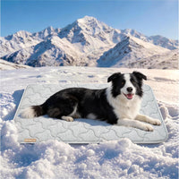 Waterproof Cooling Mat for Large Dogs 28x41 - Grey / 23x35
