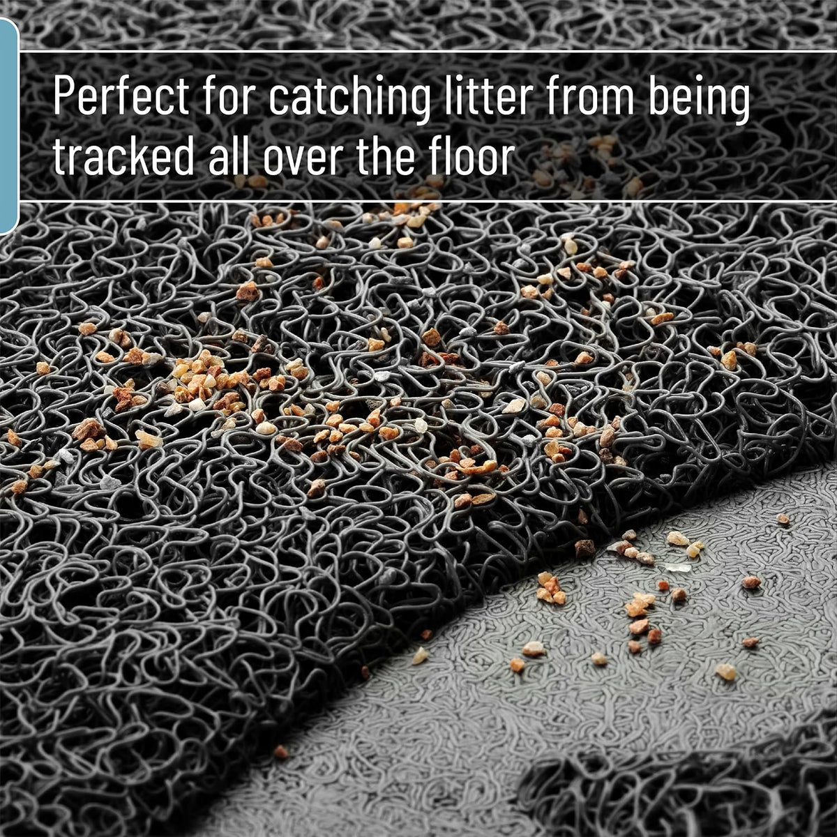 Mr. Pen, Large Cat Litter Mat, 23”x 35” - Black - image 3
