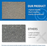 2 in 1 Cat Scratcher Cardboard, Cat Scratching Board Furniture Protector, Cat Scratching Post, Cat Beds for Indoor Cats, Infinity Shape, X-Large