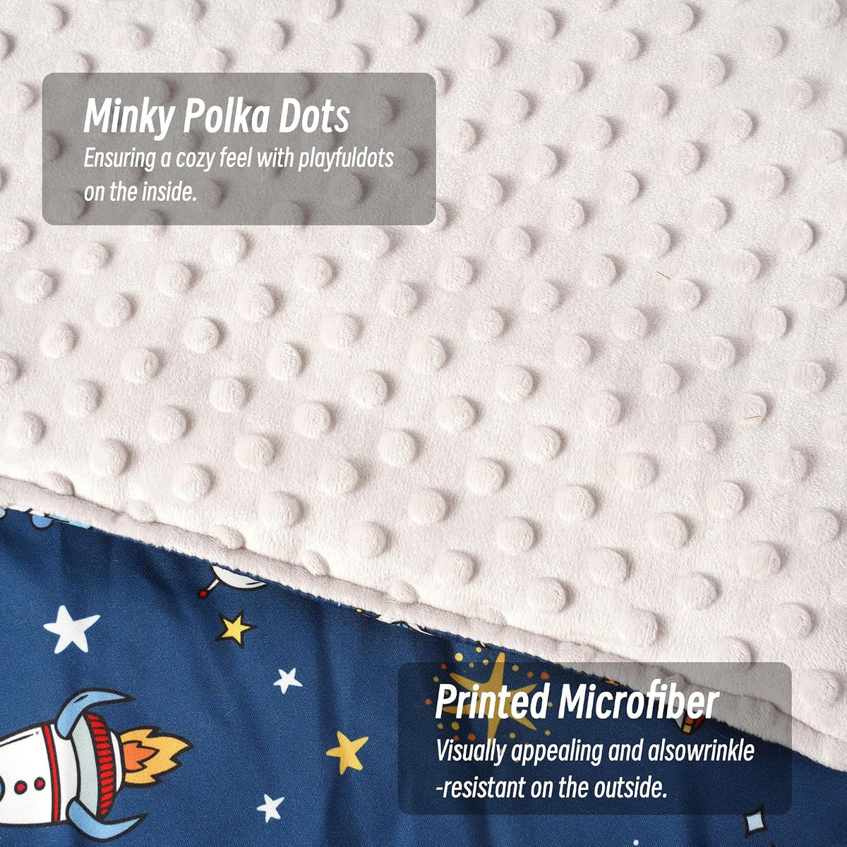 Bunnikins & Clover Toddler Nap Mat with Removable Pillow - Spaceship - image 3