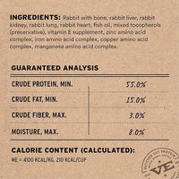 Vital Essentials Freeze-Dried Raw Rabbit Meal or Mixer Cat Food Crunchy Nibs, 12 oz
