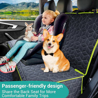 Dog Car Seat Covers for Back Seat - Bench-61"W / Green - image 4