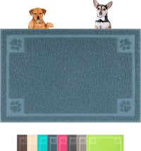 Darkyazi Pet Feeding Mat Large for Dogs and Cats - Silver Blue