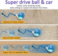Giociv Interactive Cat Toys Ball for Indoor Cats Fast Rolling on - image 2