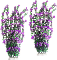 Aquarium Plastic Plants Extra Large Aquarium Plant 20.4-inch Tall - B*2 Pcs / 27.5 in