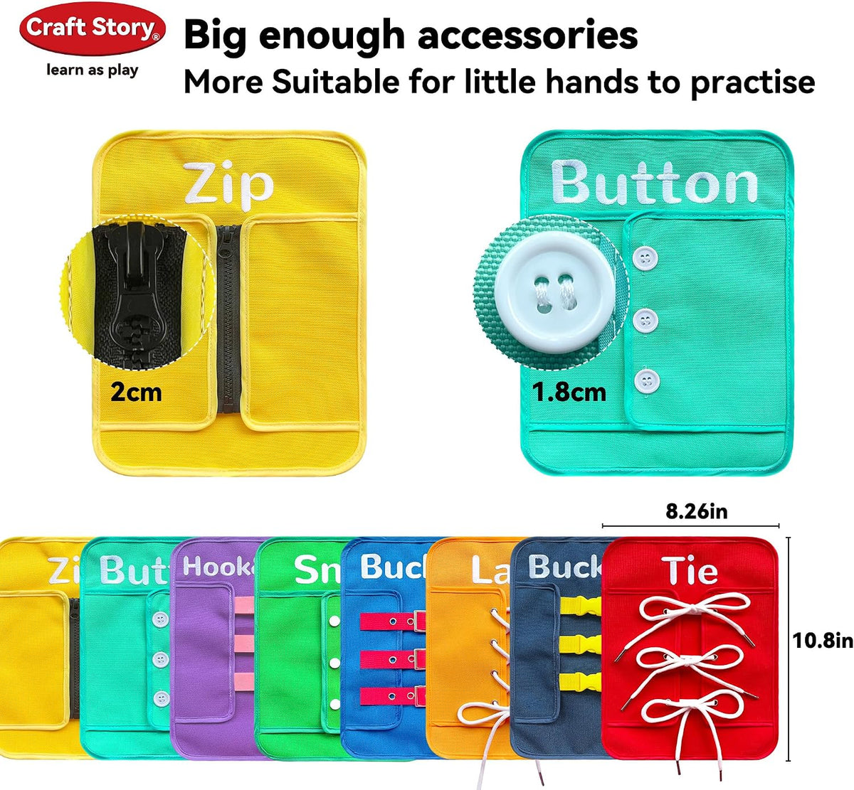 Craftstory Toddlers Montessori Toys Busy-Board for Girls Boys - image 4