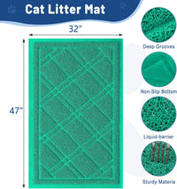 Smiry Cat Litter Box Mat 30x17 - 47x32 / Green - image 2
