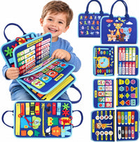 Urban Toys Montessori busy book with felt pages, zippers and buckles - view 2