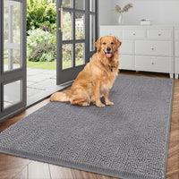 Dog Door Mat for Muddy Paws - 72"L x 24"W x 1.0"Th / Grey