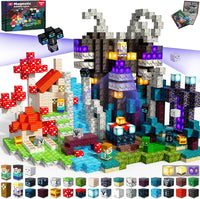 Magneverse Magnetic Blocks, Magnet Building Cubes for Boys Girls - Twilight Forest / 200 pcs