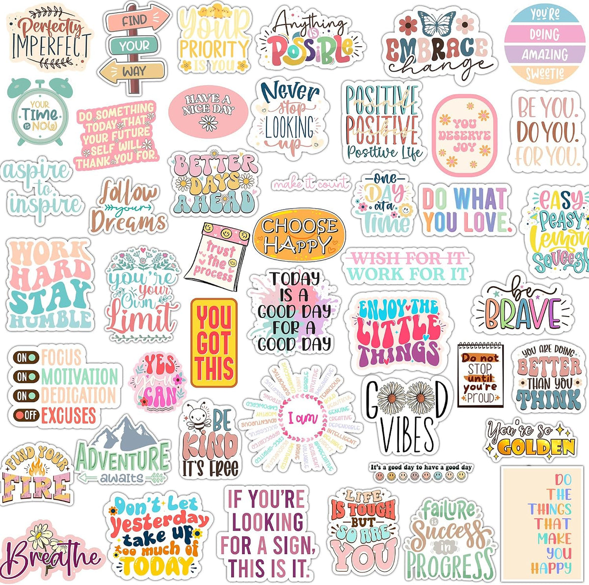300PCS Affirmation Stickers by Puraesla - 305 - image 2