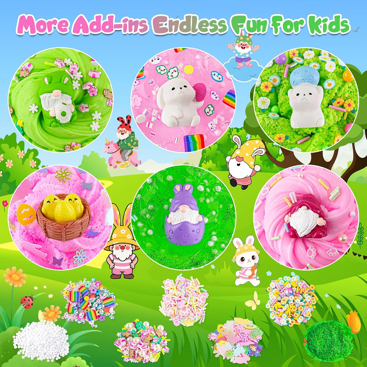 6 Pack Halloween Slime Kit, Cloud Butter Slime for Girls Boys – Fun for Kids & Family - Bunny - image 2