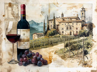 Christmas Advent Puzzle 1000 Piece Countdown 2026 – Fun for Kids & Family - Wine Vineyard