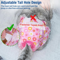 Pet Soft Dog Diapers Female, Disposable Female Dog Diaper - Pink Flower / Large(36Pcs) - image 3