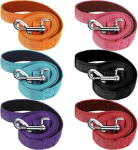 6 Pack Dog Leashes for Large Dogs, Reflective Nylon