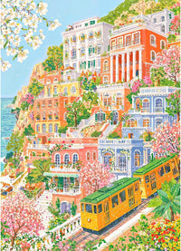 1000 Piece Puzzles for Adults, Premium Magic Book Jigsaw Puzzle – Fun for Kids & Family - Coastal Tram