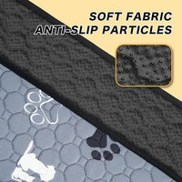 Washable Pee Pads for Dogs, 4 Pack Reusable Puppy Pads, Waterproof Pet Pee Pads for Dog Potty Training, Extra Large Dog Pee Pads for Crate, Playpen, and Whelping, Durable and Absorbent, Grey 18"x24"