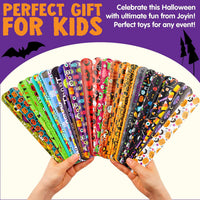 JOYIN 72 PCS Halloween Slap Bracelets for Kids - Spooky Night Mix - image 4