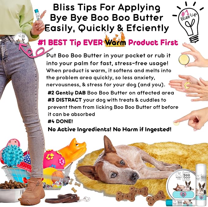 The Blissful Dog 1 oz TIN AUSTRAILIAN Cattle Dog Booboo Butter