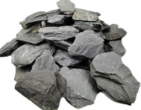 Voulosimi Natural Slate Rocks PH Neutral Stone Perfect Rocks for Aquariums, Landscaping Model,Tank Decoration,Amphibian Enclosures (7.5 LB, 1-3 inch)