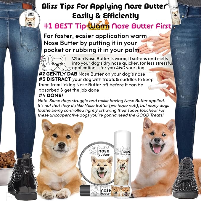 The Blissful Dog Shiba Inu Unscented Nose Butter - Dog Nose Butter, 2 Ounce