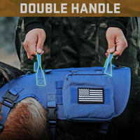 Forestpaw Tactical Dog Harness for Large Dogs, Military, L - S:Chest 17-25",Fit 20-35lbs / Blue - image 3
