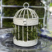 Weddingstar Miniature Round Birdcage Favors in White - Pack of 4