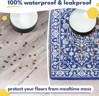 Dog Mat for Food and Water, Cat Feeding Mat - 16.5"L x 26"W / Large Casablanca - image 2