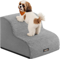 Feandrea 2-Step Dog Stairs, Waterproof, Anti-Slip, Gentle Slope – Essentials for Dogs - 2-Step