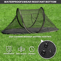 Cat Tent Outdoor, Pet Enclosure Tent Suitable for Cats and Small Animals, Indoor Playpen Portable - Black - image 4