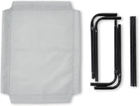 Amazon Basics Cooling Breathable Elevated Dog Bed with Metal Frame for Small Dogs, 36 x 22 x 7.5 Inch, Grey