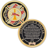 Military Gift Shop Air Force Armed Forces Prayer Coin - Fire