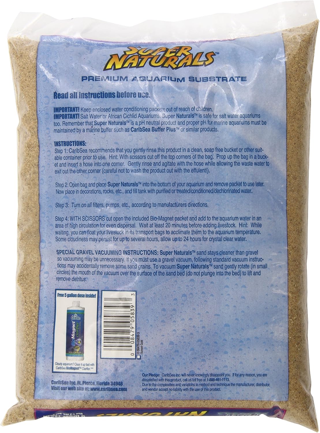 Carib Sea ACS05839 Super Natural Sunset Gold Sand for Aquarium - image 2