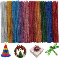 Black Pipe Cleaners for Crafts, Craft Supplies, Arts and Crafts - Glitter