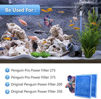 9 Pack Aquarium Rite-Size C Filter Cartridges Compatible with PRO Power Filters 275/375,Power Filters 200/350