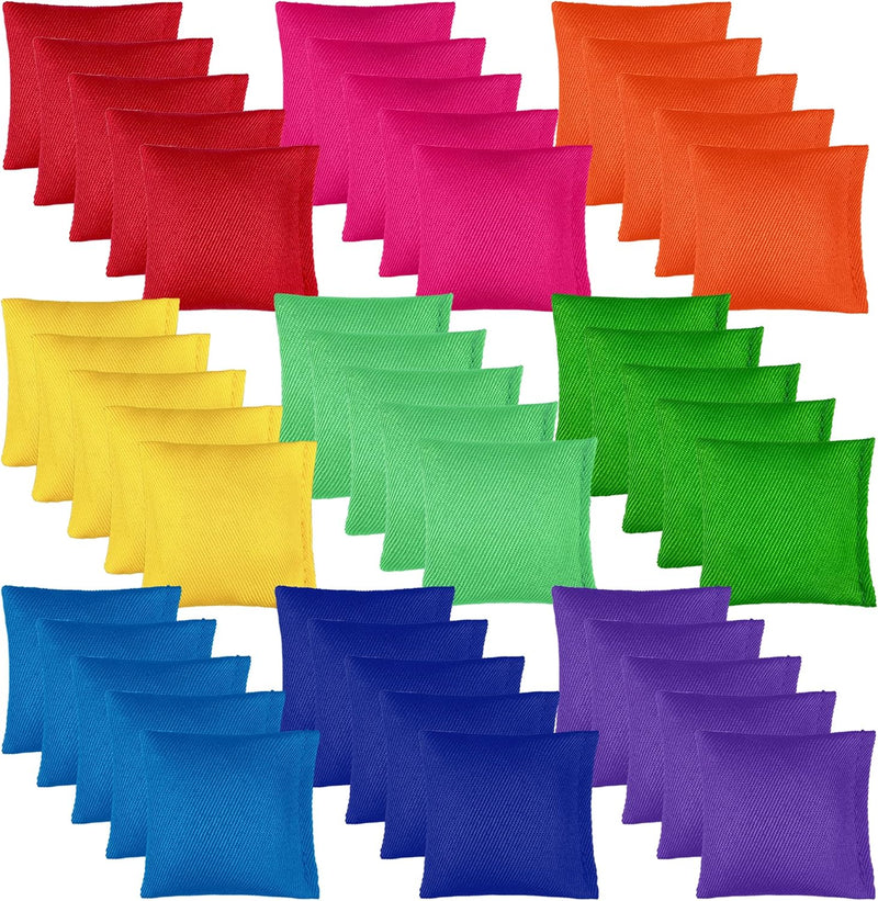 XIPEGPA nylon bean bags for tossing games in red, yellow, blue, green and purple