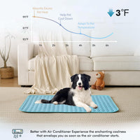 MICROCOSMOS Summer Cooling Mat & Sleeping Pad - 19" x 15" / Blue - image 2