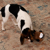 goDog Checkers Elephant Tough Plush Toy with Chew Guard Technology - PlayClean - Sloth (Brown) / Small - image 3