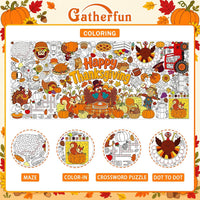 Halloween Activity Poster, Halloween Tablecloth for Kids - Colour - image 3