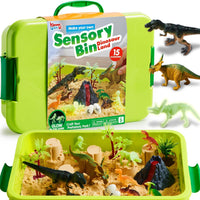 JOVA Klever Kits Construction Sensory Bin for kids Glow - Dinosaur