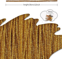 Pipe Cleaners Craft Supplies - 30CM / Glitter Golden / 100 - image 2