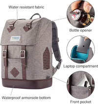 Kurgo Dog Carrier Backpack for Small Pets - Dogs & Cats | Cat | Hiking or Travel | Waterproof Bottom | K9 Ruck Sack (Heather Black)