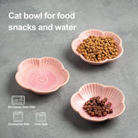 Mecaikru Ceramic Cat Food Bowls - pink / 4.72in / classic - image 4