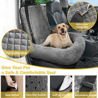 Dog Car Seat for Small Medium Dogs - Gray / Small - image 3
